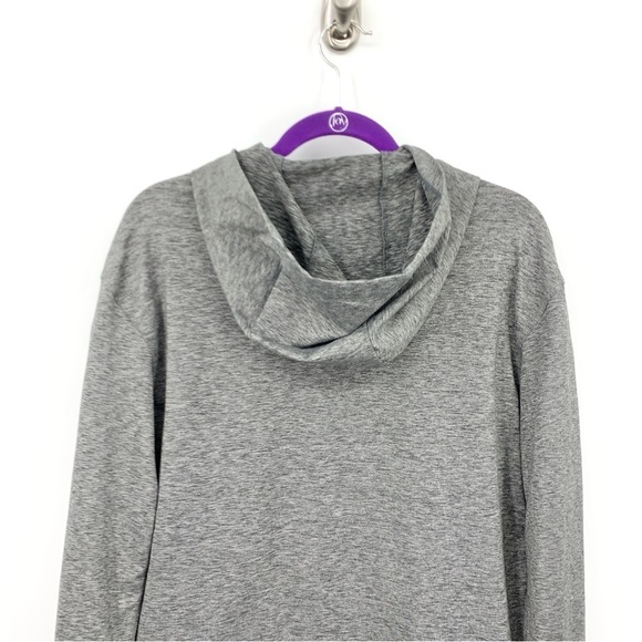 Nike Men Size Small Hoodie Zip Front Sweatshirt Gray Standard Fit Jersey Stretch - Picture 5 of 9